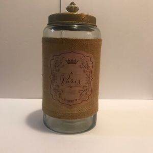 Lager glass jar  with Paris cute